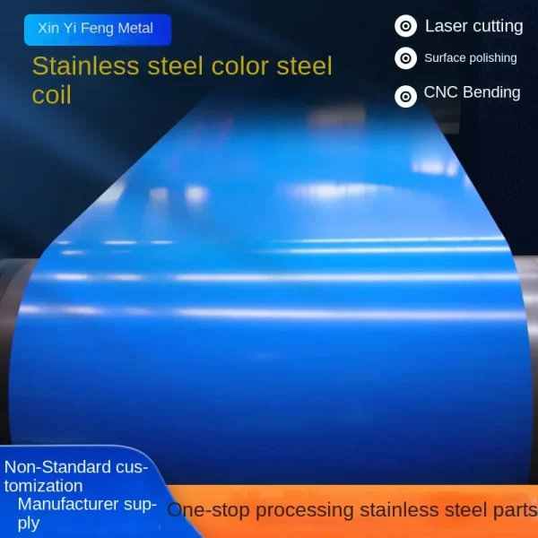 Cold Rolled Hot Rolled Stainless Steel Coil 300 Series with Laser Cutting 316L 304L 904L Grades BA and 2B Surface Finish - Image 2